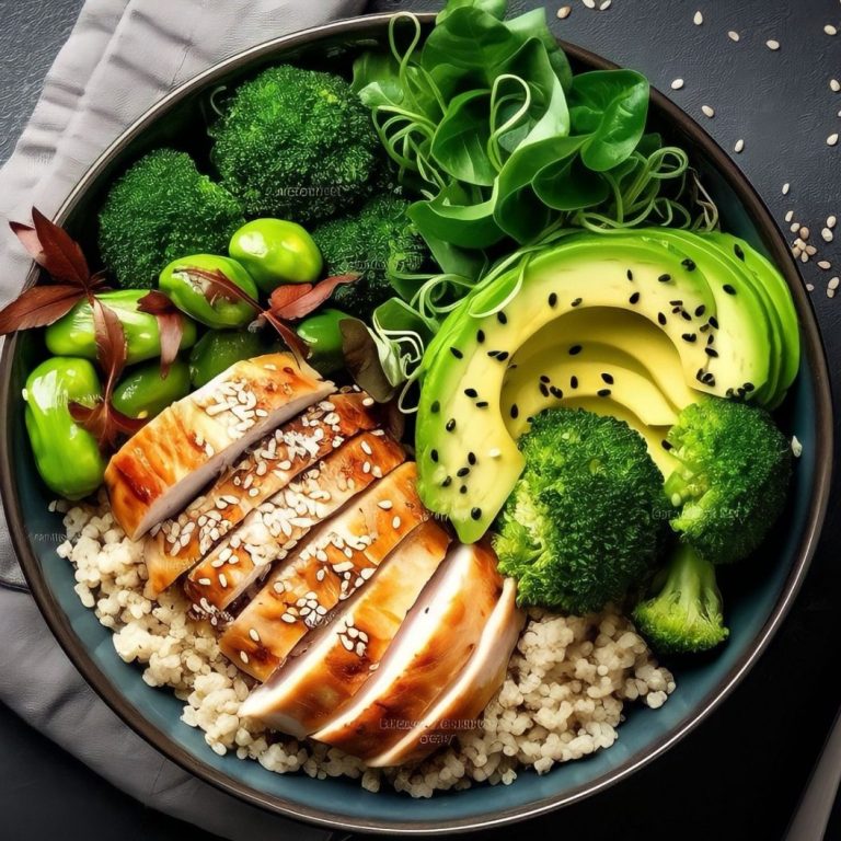 Repas sain selon les conseils en nutrition